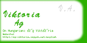 viktoria ag business card